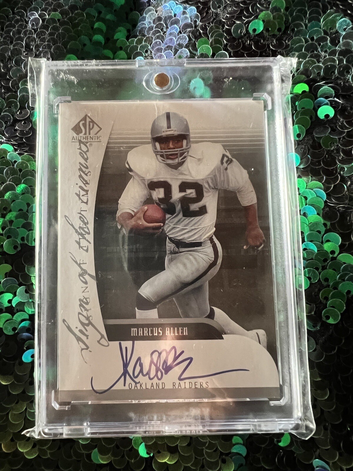 Marcus Allen Oakland Raiders 2005 UD SP Authentic Sign of the Times Auto HOF Raiders 