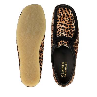 靴 CLARKS Wallabee Leopard UK8.5 CLARKS Wallabee Leopard Print 26160033 - Shiekh