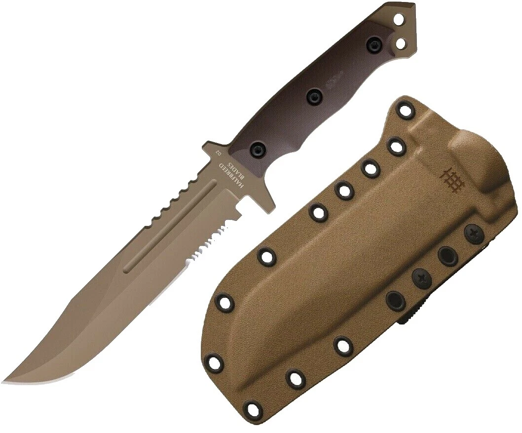 Hoja de acero al carbono mango de plástico caza Cuchillos de Hoja Fija De Colección