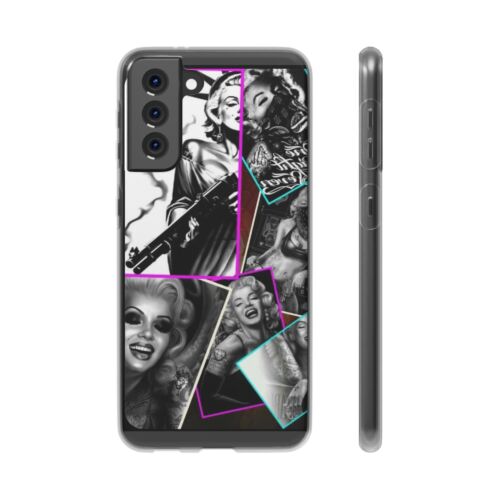Flexi Cases, Marilyn Monroe Collage iPhone Case, Black and White Phone Cover, - Picture 45 of 49