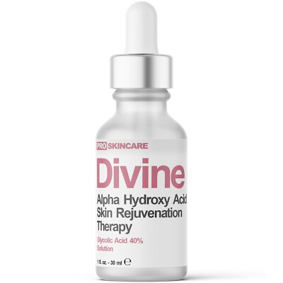 GLYCOLIC ACID 40% (Professional Chemical Peel) Pro Strength Alpha Hydroxy Acid 