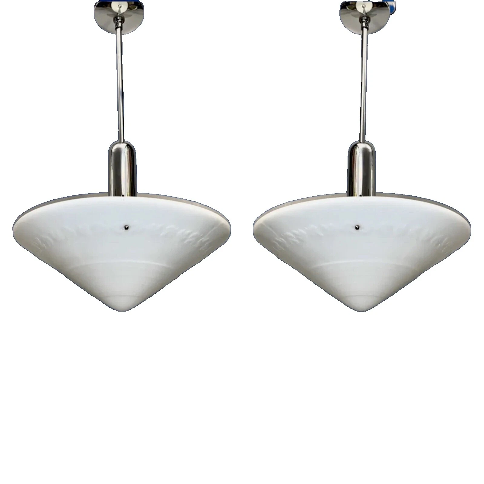 Chrome White Art Deco Architectural & Garden Antiques