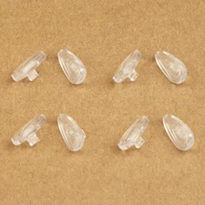 4 Pairs Clear Replacement Nose Pads Piece for Oakley Socket 5.0 OX3217 Eyeglass