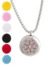 Flower of Life 316L Surgical Stainless Steel Aromatherapy Diffuser Locket