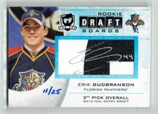 11-12 UD Upper Deck The Cup Rookie Draft Boards  Erik Gudbranson  /25  Auto