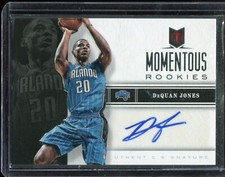 2013 Panini Momentum DeQuan Jones #32 Orlando Magic Auto Rookie 