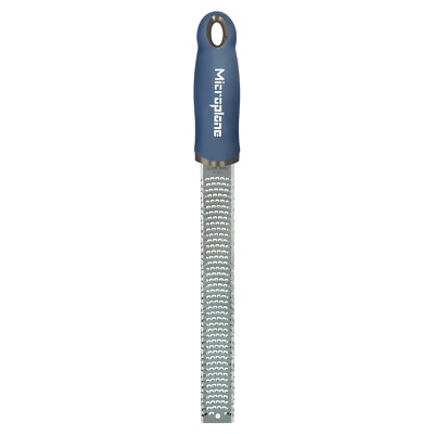 Microplane PREMIUM CLASSIC Zesterreibe Küchenreibe Edelstahl Dunkelblau L32,5 cm