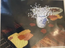 Rare Country Primitives FIRST HARVEST WOOL Applique TABLERUNNER '05 Pattern only