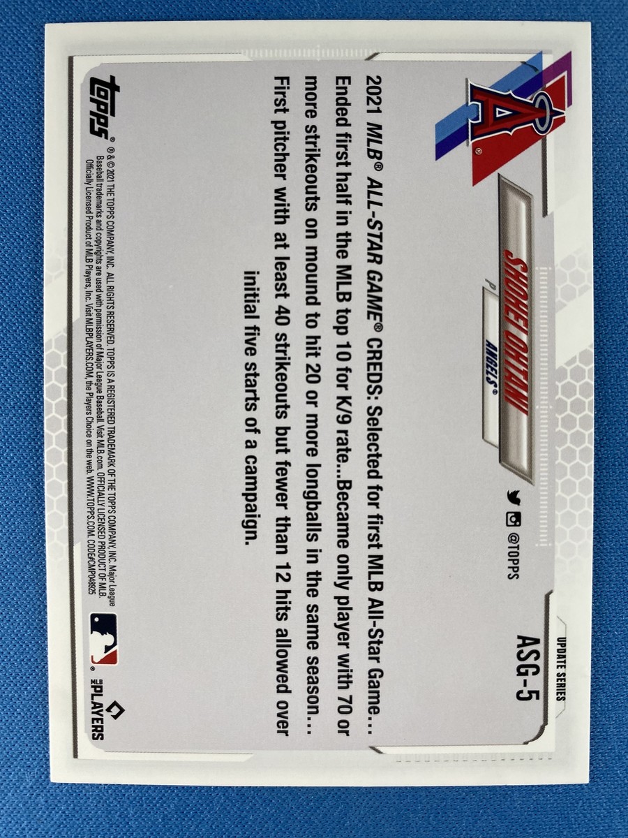 Shohei Ohtani 2021 Topps Update #ASG-5 2021 MLB All-Stars Los