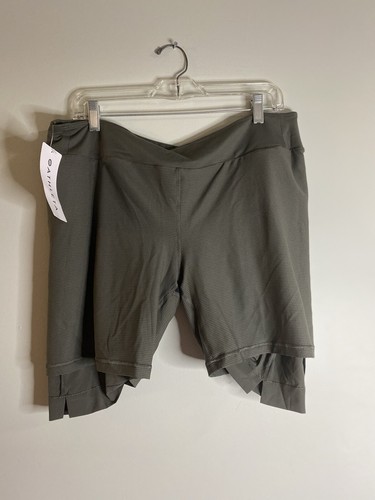 Athleta Soho Skort Women 16T Charcoal Gray Liner Zip Pockets Hiking Active NWT - Picture 7 of 9