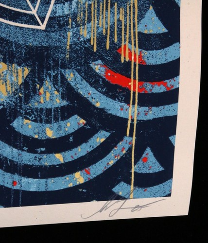 SHEPARD FAIREY hand signed Chaos Mandala 2 2025 Screenprint Obey Giant - Picture 4 of 11