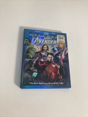 Marvel s The Avengers Blu-Ray + DVD 2-Disc Set Robert Downey Jr. 2012 Movie