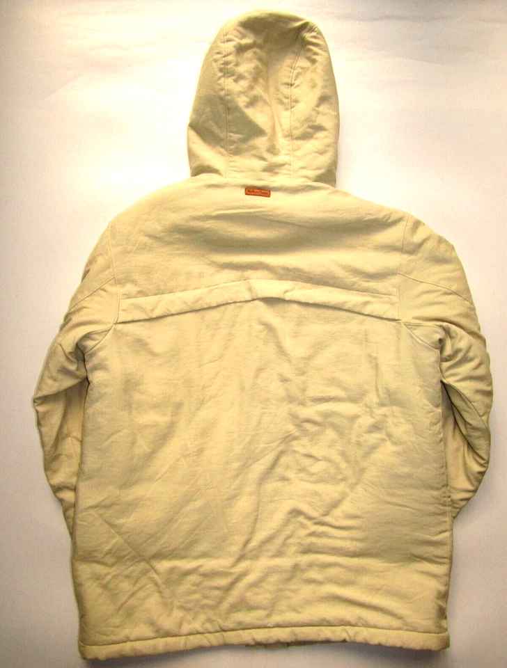 Marlboro Classics men's hooded jacket medium 40 cream fleece lined LJKTC105 - Image 3 of 4