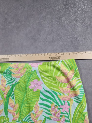 Falda Lilly Pulitzer Talla 12 Verde Estampado Tropical Forrada Dobladillo Festoneado Playa De Colección - Imagen 9 de 11