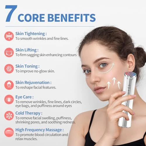 Microcurrent Facial Device, Facial Massager, Home Use Skin Tightening Machine - Picture 3 of 7