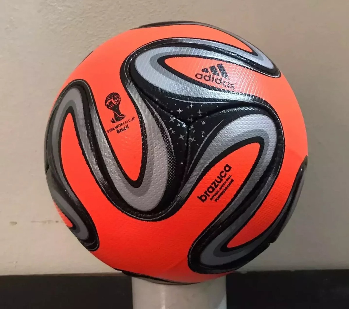 RARE Adidas Brazuca Orange Power Official Match Ball FIFA World