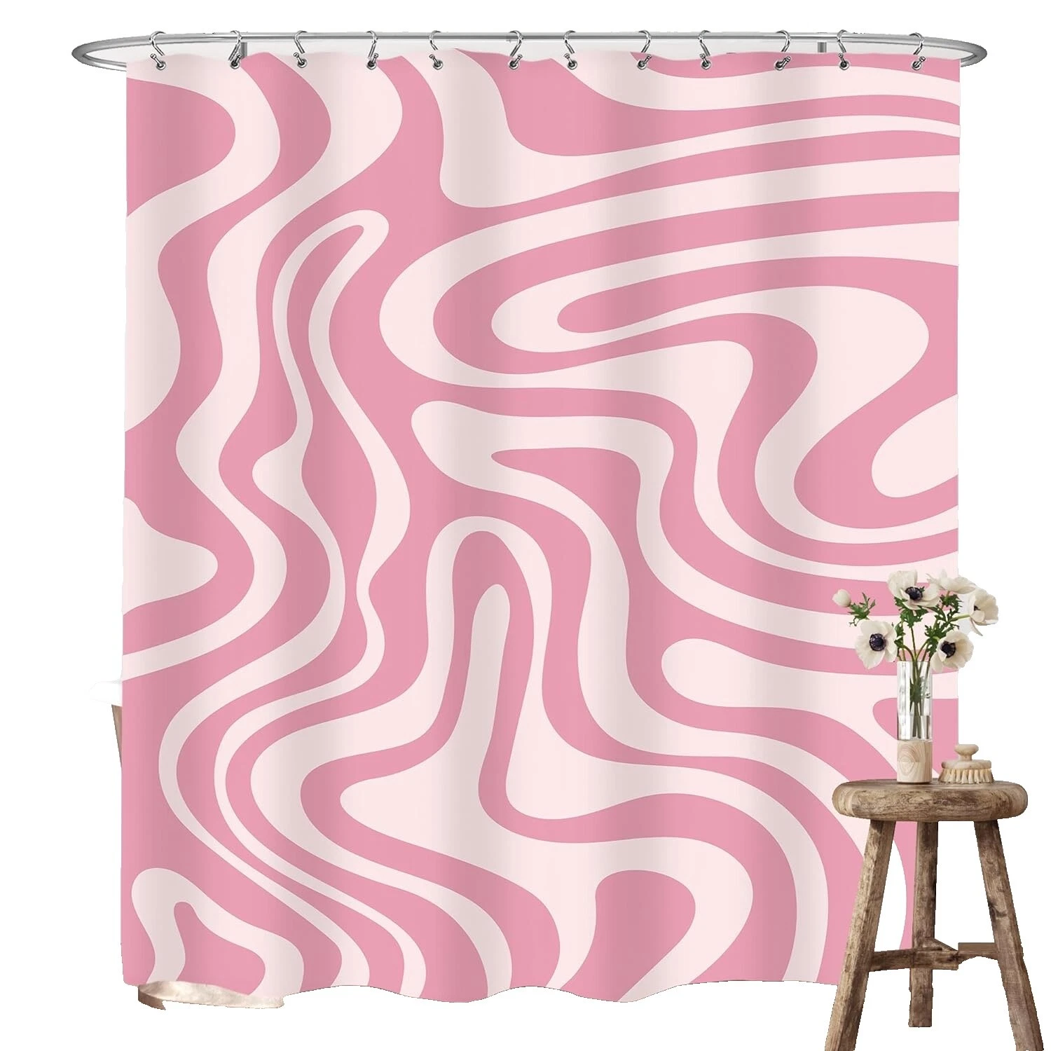 Cortinas de Ducha abstracto Tela