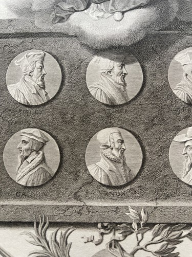 ANTIQUE 19th C B & W ETCHING RIDLEY TO BEZA COINS BY R BOYER 1793 ITALIAN? - Picture 6 of 11