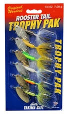 Worden's Rooster Tail Trophy Pack of Six 1/4 oz Assortment