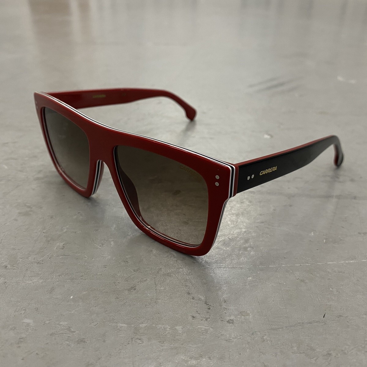 Carrera 1010/S Chunky Square Red Sunglasses EUC BARELY WORN | eBay display picture 1