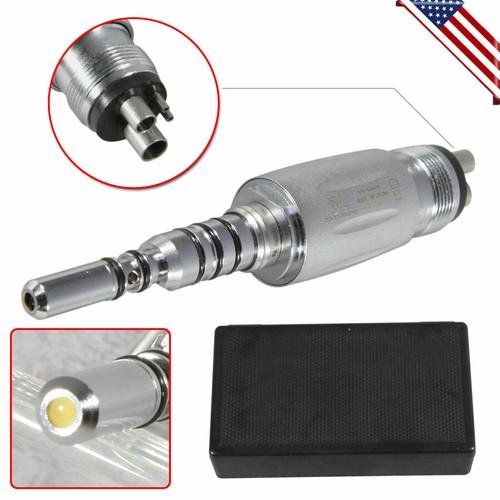 Dental Fiber Optic LED High Speed Turbine Handpiece Led Coupler 4/6Hole - Picture 9 of 38