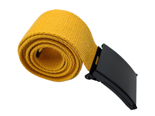 Unisex High Quality Canvas Fabric Webbing Belt Black Buckle Army Style - Picture 70 of 184