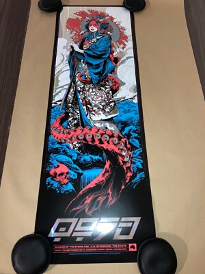 Queens Of The Stone Age Pillars Foil Poster Melbourne Ken Taylor