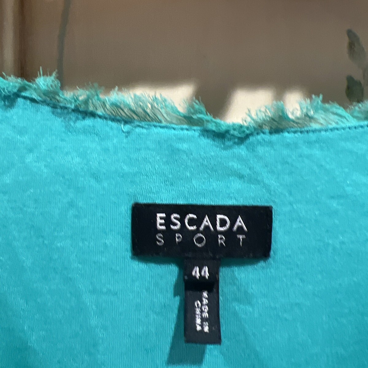 green emerald velvet dress Escada