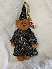 Ty  Beanie Baby Merwyn The Wizard Attic Treasures Jointed Teddy Bear Plush