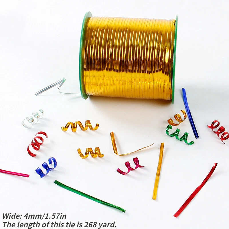 1pc Metallic Twist Ties for Flower Packaging Bread Candy Bag ties 268 Yard - Image 2 of 4