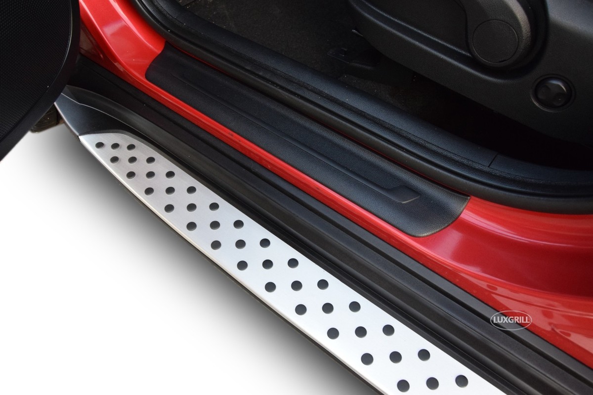 OMAC Trittbretter Für Kia Sportage 4 (2016-2021) - Alu Seitenschweller In Schwarz-Silber