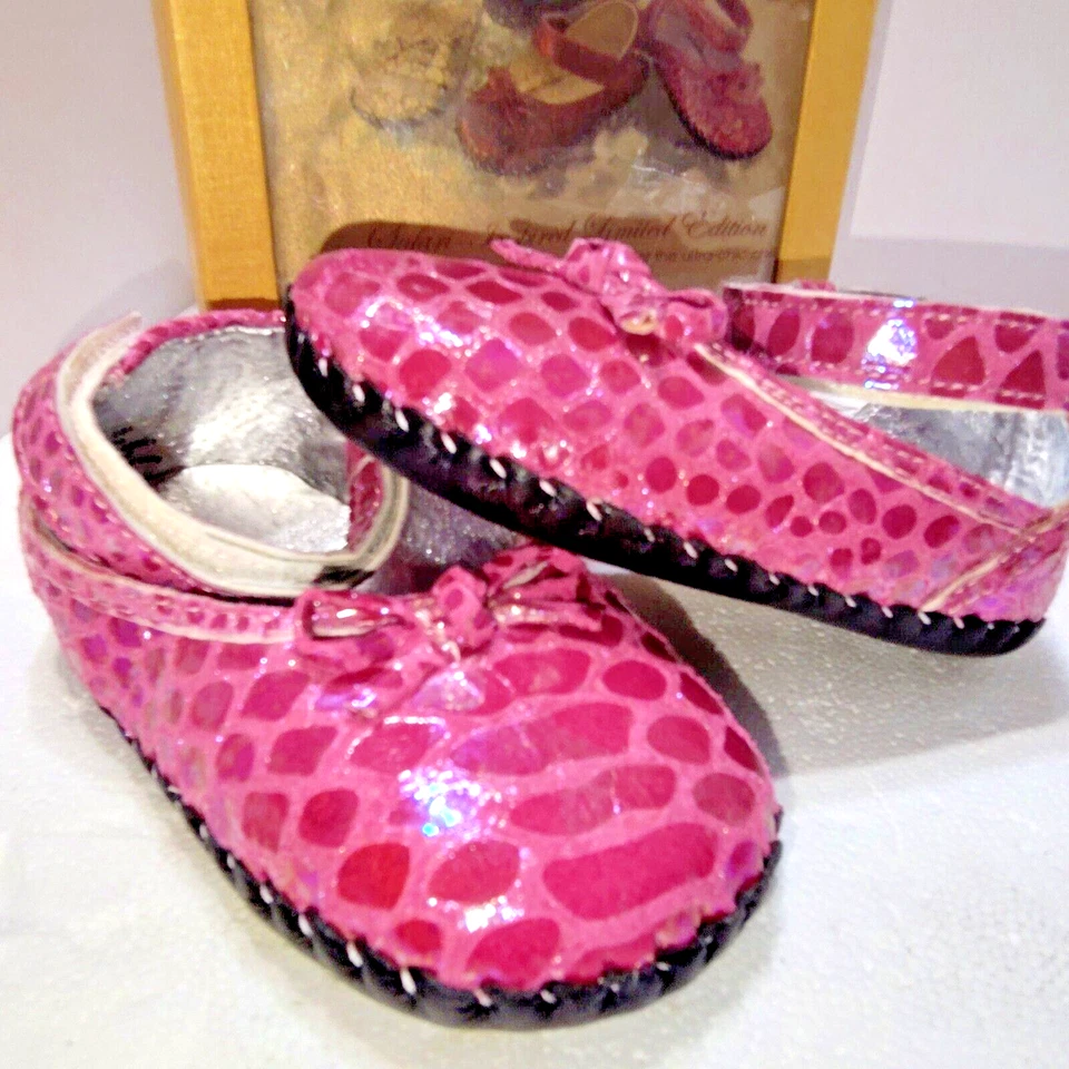 Zapatos de Bebé Safari Rosa Colección Pediped Couture - Edición Limitada 18-24 Meses Foto 2 de 4
