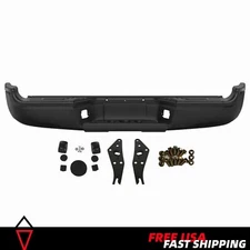 Black Powder Coated Complete Rear Step Bumper For 2005-2015 Toyota Tacoma Pickup