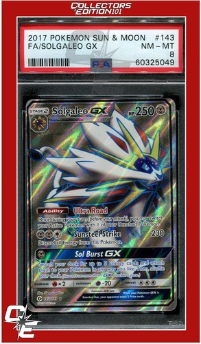 Solgaleo-GX graded PSA 8 for sale on eBay