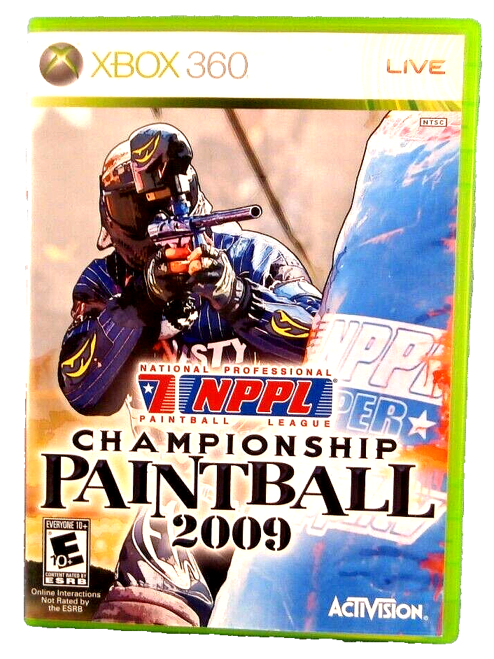 XBOX 360 NPPL 2009 PAINTBALL CHAMPIONSHIP GAME DISC IN ORIGINAL CASE