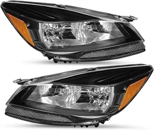 Headlight Assembly Compatible with 2013-2016 Ford Escape Replacement Halogen Hea