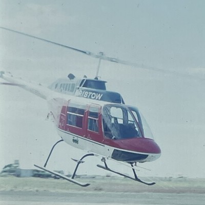 RETRO Cafe Art Film 35mm Photo Slide 60s 70s Bristow Helicopter A