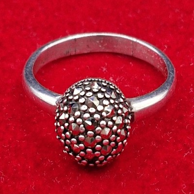 Luxuriöser Damenring 925 Silber mit Markazit | Geschenk für Hochzeit & Jubiläum