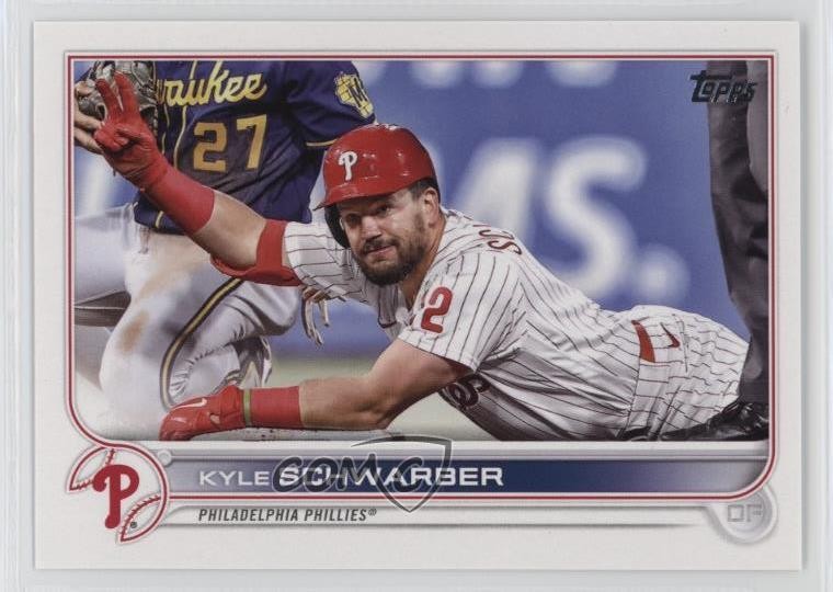 2022 Topps Update Image Variation SP (Horizontal) Kyle Schwarber #US88 1c0p