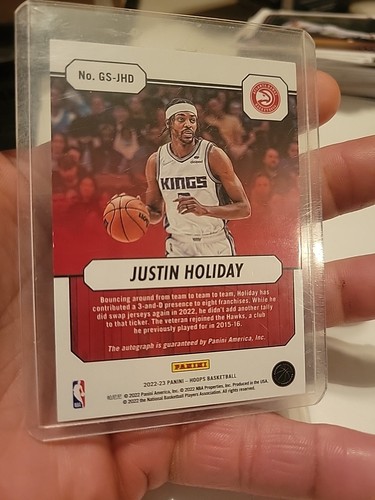 2022-23 Hoops #GS-JHD Justin Holiday Great SIGnificance AUTO - Picture 6 of 6