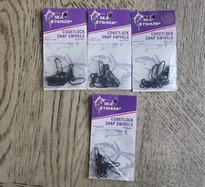 Coastlock Snap Swivels Sea Striker  Size 1 New Lot Of 4 Packages 150lb Test NWT 