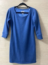UGG Australia Lirette Fleece Lined 3/4 Sleeve Sweater Dress Blue Cozy Small