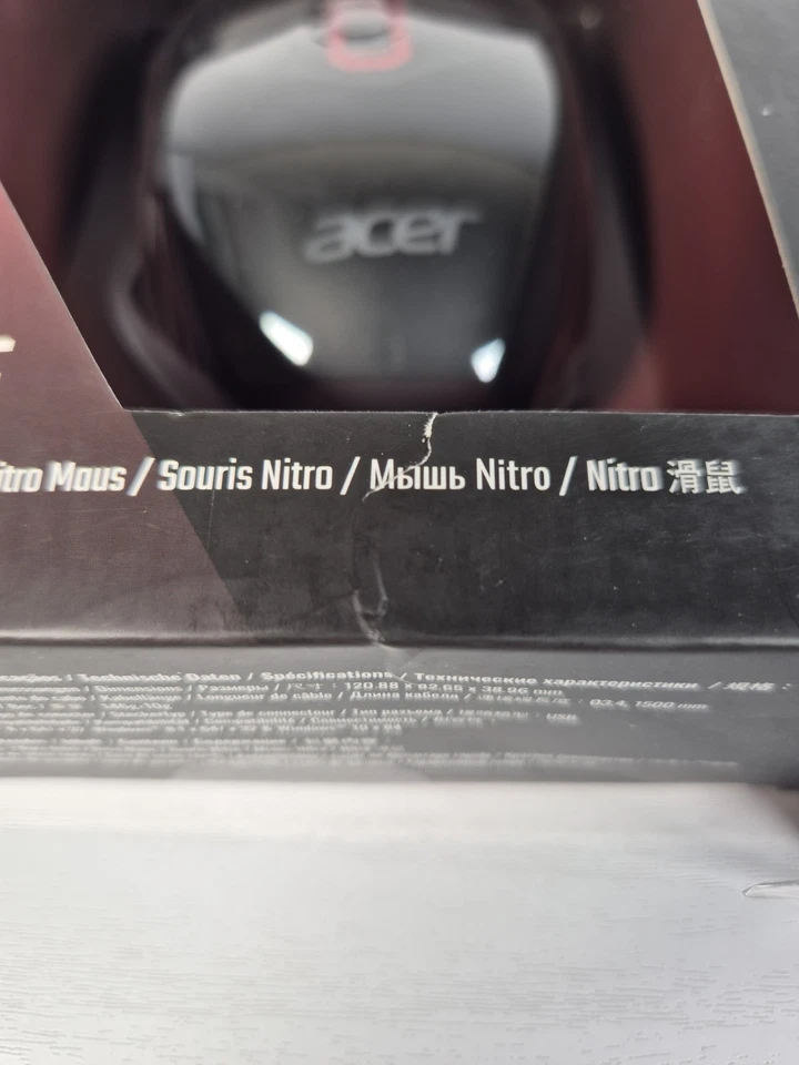 Acer Nitro Gaming Mouse Including Burst Fire NMW120 New Sealed With MousePad - Image 3 of 4