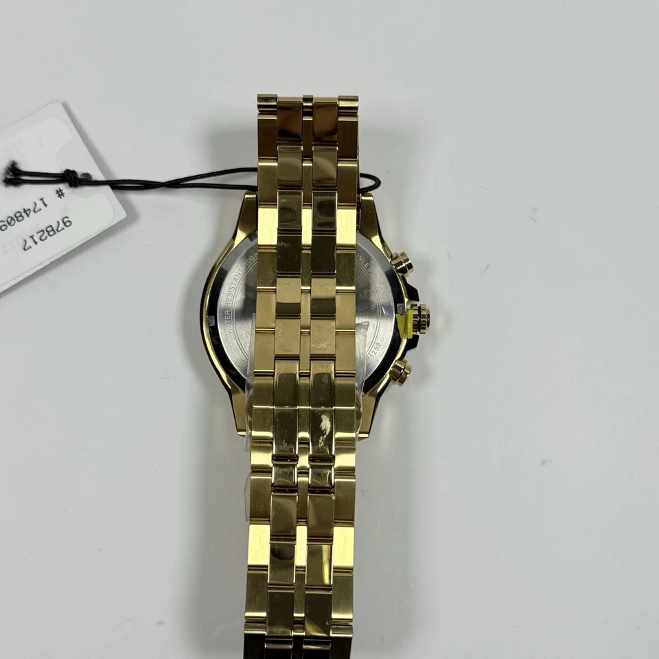 Bulova Classic 97B217 Chronograph Yellow Tone Stainless Steel Quartz Men's Watch - image 4 of 4