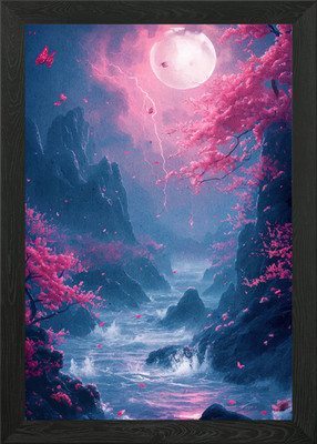 Kirschblüte Japan gerahmtes Wandbild Poster Leinwanddruck Bild