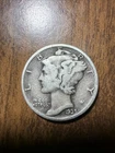 1935 Mercury Dime - Actual Silver Coin Fine Shown Same Day Shipping