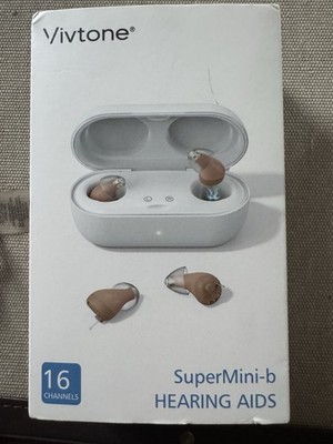 Vivtone SuperMini-b Rechargeable Hearing Aid 16 Channels ITC Both Ears