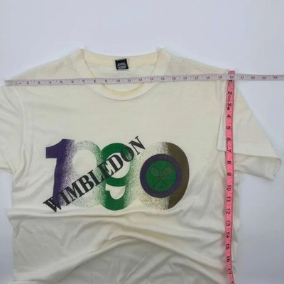 Vintage 1990 Wimbledon Tennis T-Shirt Size XL | eBay