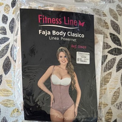 Fitness Line Siena Powernet One Piece Beige Shapewear Size L Women