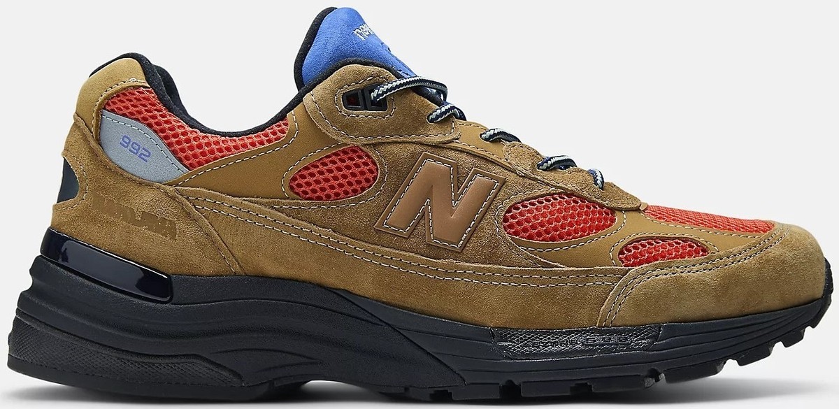 ジャック Action Bronson x New Balance 992 Made in USA Tan Orange Blue for